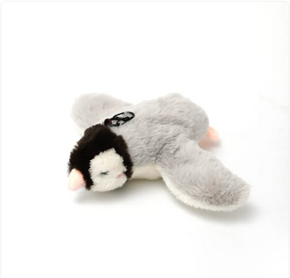 Interactive Plush Pet Toy - Sound & Motion Jumping Fish or Flapping Bird